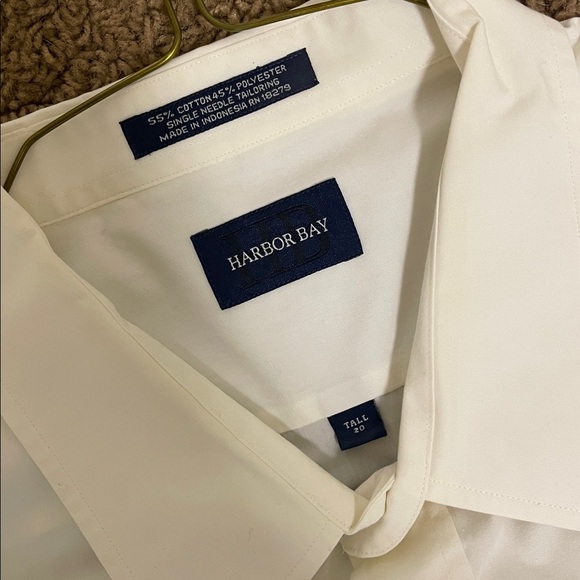 Hampton Bay Cream Short Sleeve Shirt - Picture 2 of 2
